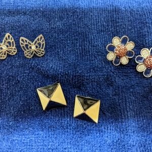 Women's earrings (set of 3)